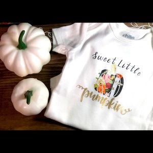 “Sweet Little Pumpkin” Onesie